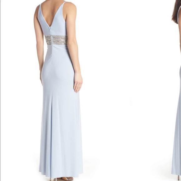 XSCAPE BEADED WAIST GOWN - Picture 2 of 3